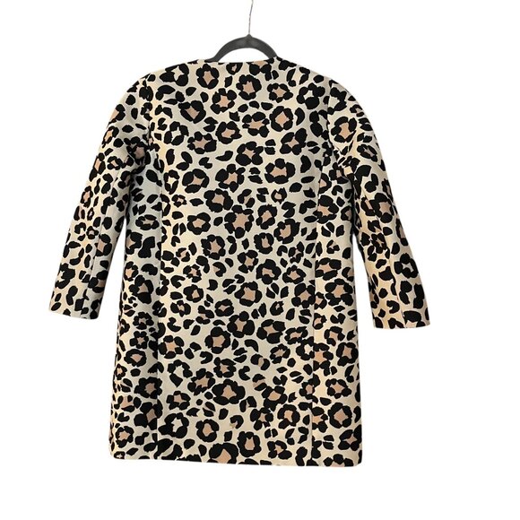 Ann Taylor Cheetah Long Blazer Overcoat Size Small Petite - Picture 2 of 4